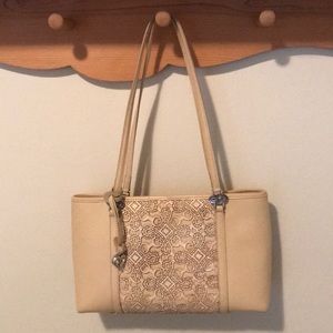 Brighton Lace embellished leather bag